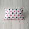 Poszewka gwiazdki różowo-szaro-czarne