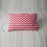 Poszewka  zygzak czerwony