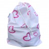 Worek na buty serca różowe