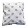 Poszewka dekoracyjna gwiazdki szare