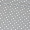 Zasłonki proste kropki białe