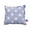 Poduszka puszysta do łóżeczka gwiazdki białe