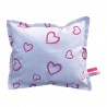 Poduszka puszysta do łóżeczka serca różowe
