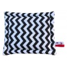 Poduszka płaska zygzak czarny