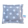 Poduszka płaska gwiazdka na szarym