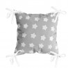 Poduszka modułowa gwiazdka biała na szarym