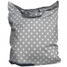 Torba biała kropka na szarym
